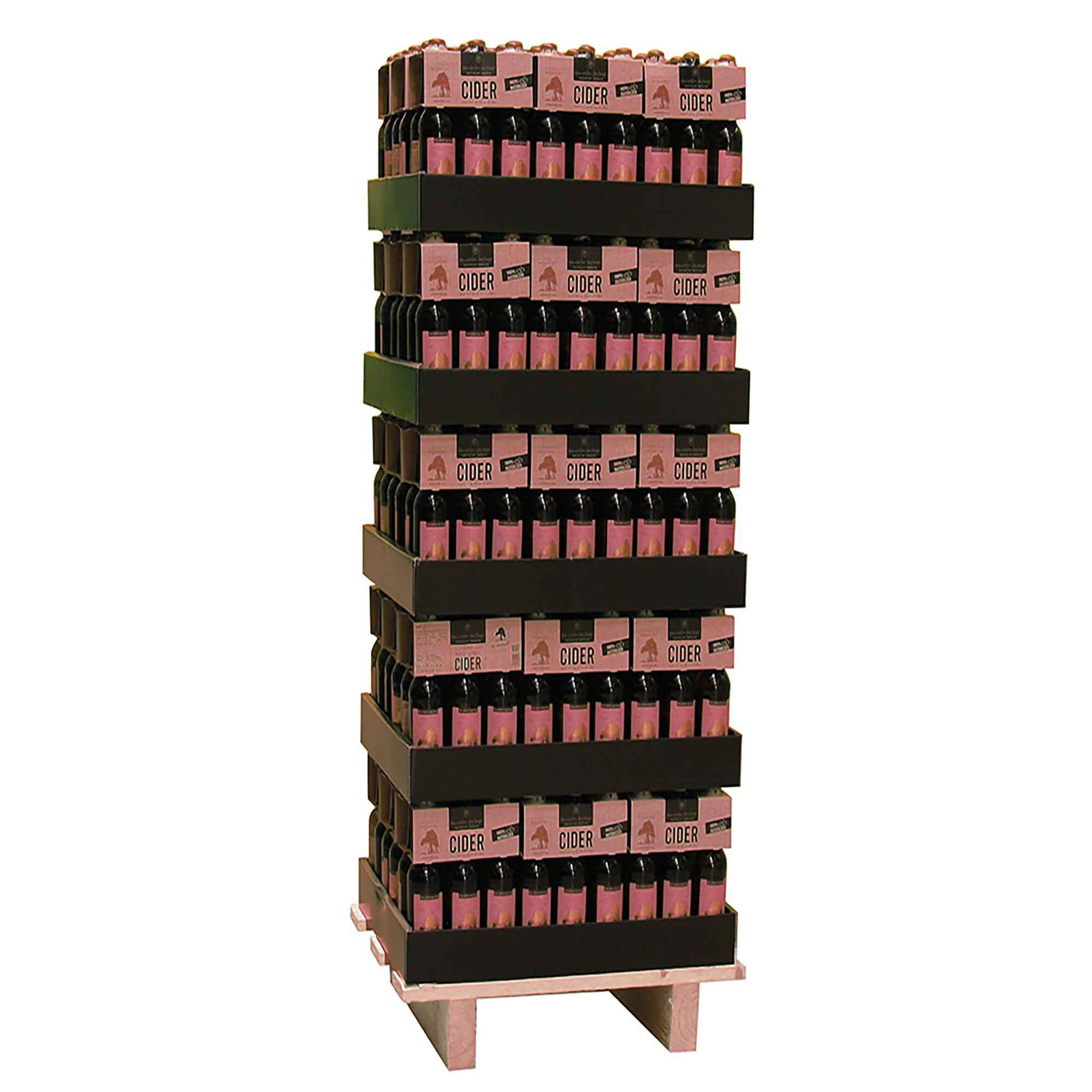 Display SWO Cider rosé alkoholfrei Sixpacks 42+3 gratis